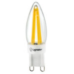 940472 Лампа энергосберегающая LED 220V C35 G9 5W=40W 280LM 360G 3000K 20000H — изображение 2