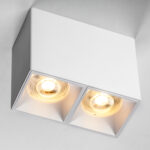 213366 Рамка (светильник) PVC д/LED-модулей 941хх и LED-ламп D50мм RULLO 2x QUAD БЕЛЫЙ — изображение 3