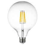933204 Лампа энергосберегающая LED FILAMENT 220V G125 E27 10W=100W 920LM 360G CL 4000K 30000H