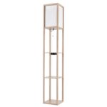 8091/1F COMFI LN26 459 дерево/белый, дерево/текстиль Торшер Е27 1*60W 220V PRACTIC