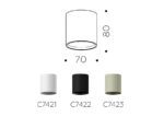 C7422 SBK черный песок D70*H80mm MR16 GU5.3 — изображение 2
