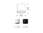C7511 SBK черный песок D80*H60mm MR16 GU5.3 — изображение 2
