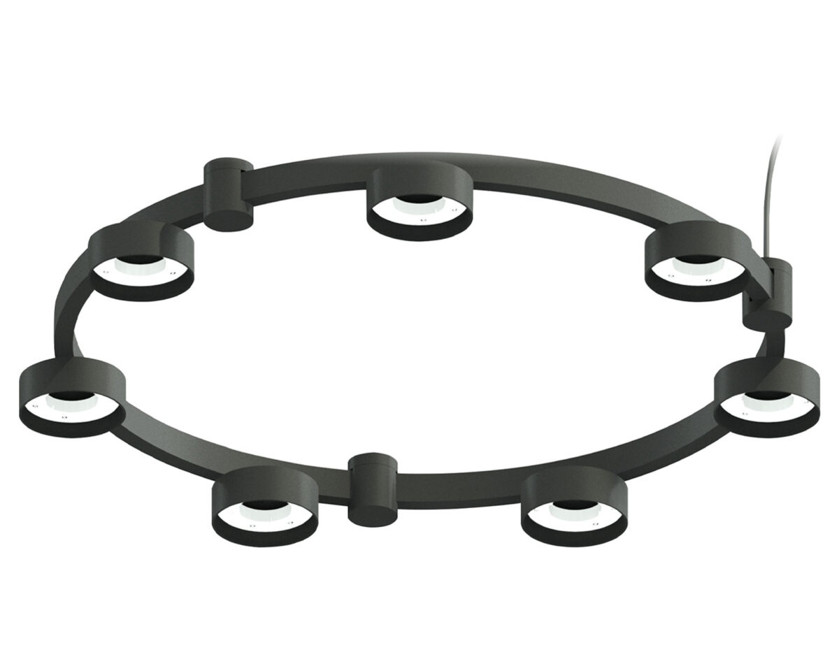 C9238 C9238/7 SBK черный песок D635*70.5mm GX53/7 — изображение 1