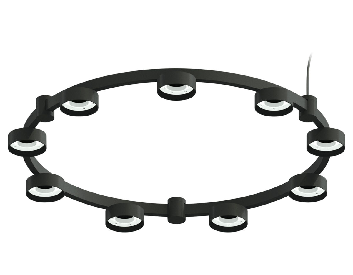 C9242 C9242/9 SBK черный песок D740*70.5mm GX53/9 — изображение 1