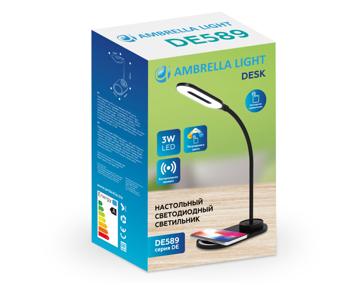 DE589 BK черный LED 3000-6400K 3W — изображение 2