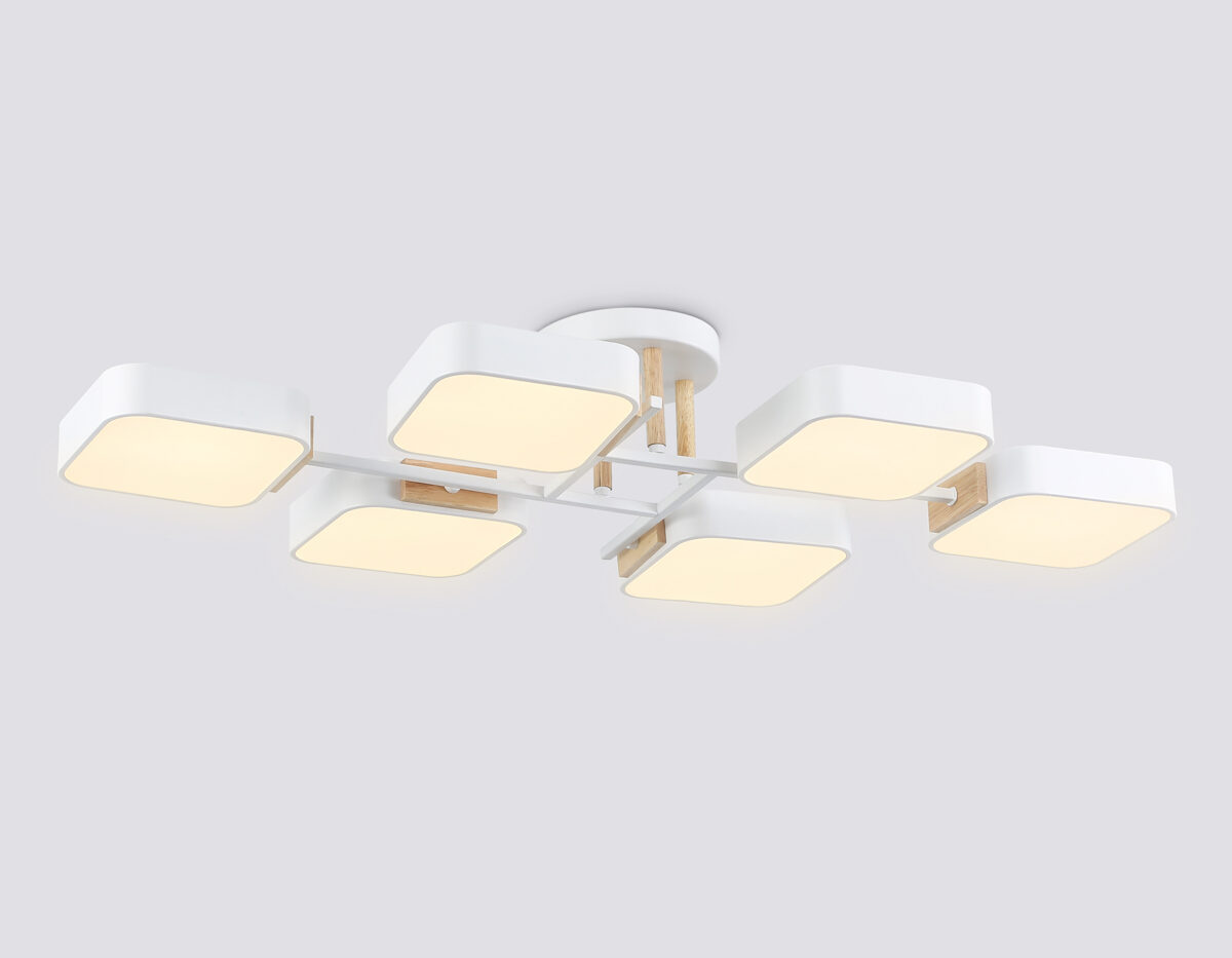 FL4886/6 WH/WD белый/дерево 108W 3000-6000K 850*430*140 (без ПДУ) — изображение 3
