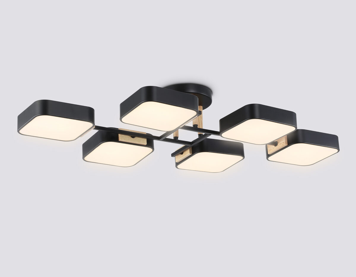 FL4887_mode2 FL4887/6 BK/WD черный/дерево 108W 3000-6000K 850*430*140 (без ПДУ) — изображение 1