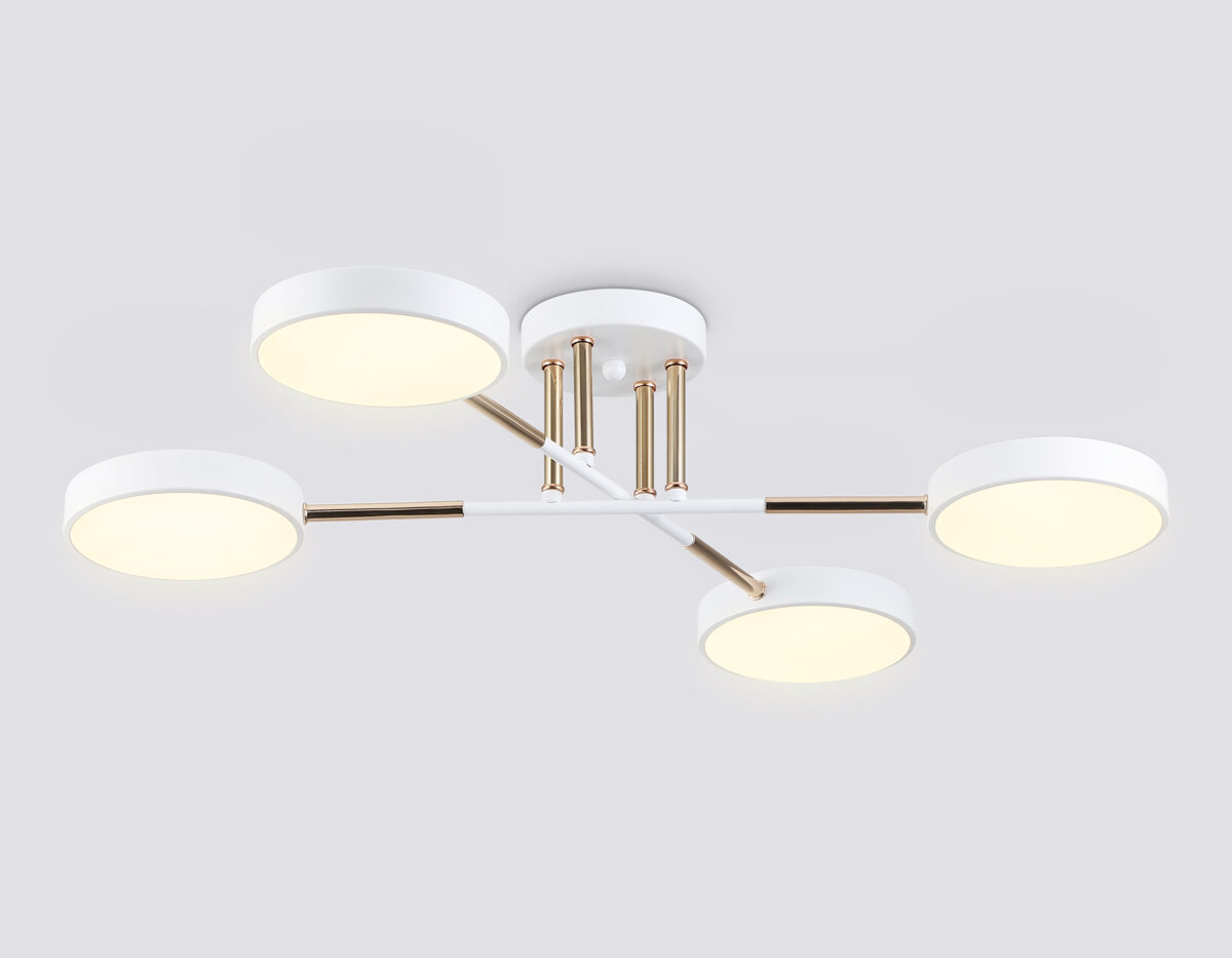 FL516331/4 WH/FGD белый/золото 72W 3000-6000K 610*410*140 (без ПДУ) — изображение 3