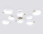 FL516338/8 WH/CP белый/медь 120W 3000-6000K D850*170 (без ПДУ) — изображение 2