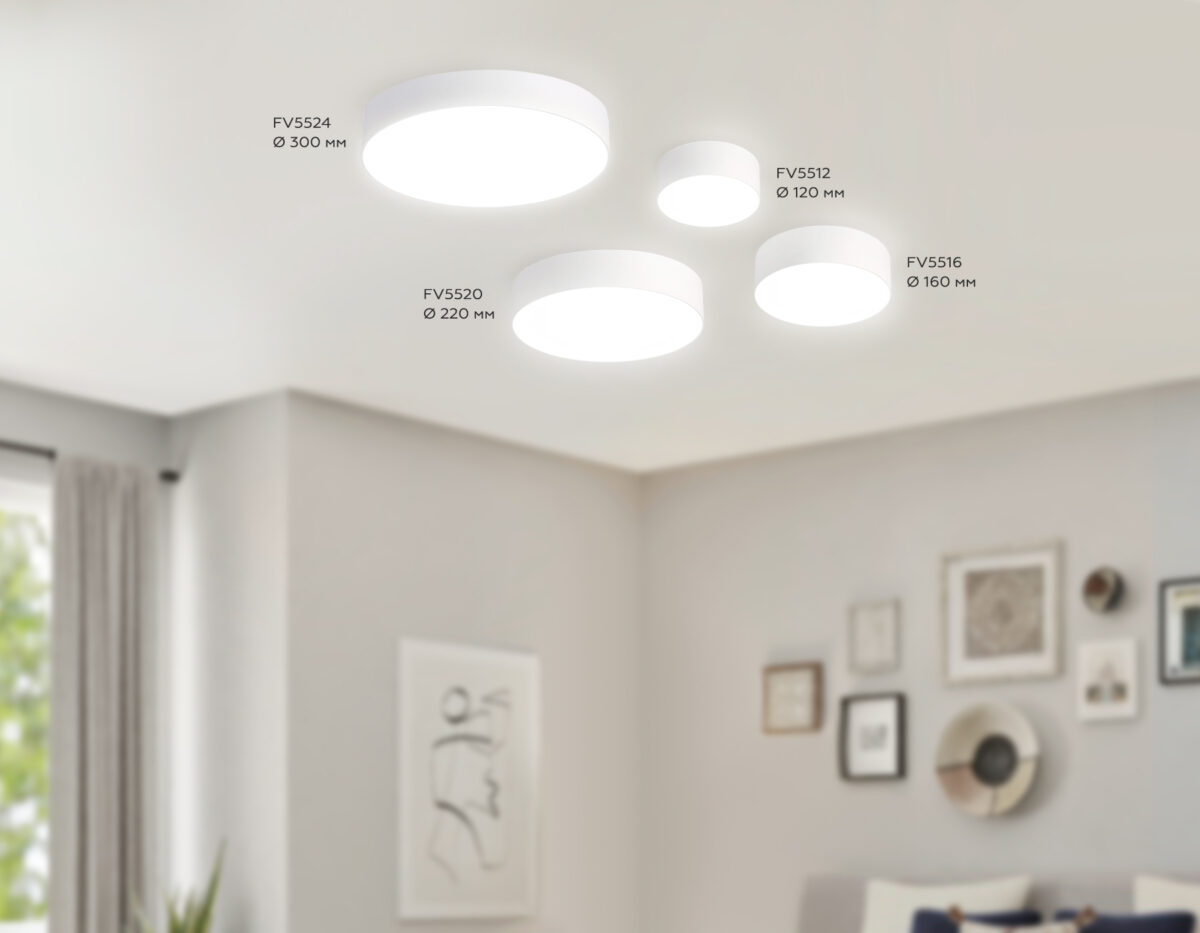 FV5516 WH белый LED 18W 4200K D160*58 (Без ПДУ) — изображение 3