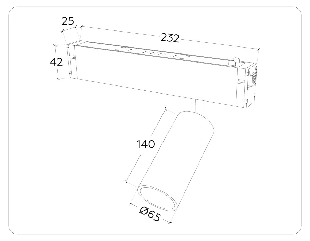 GL1233 GD золото IP20 24W 3000K-6400K 220V 36° D65*140 (Без ПДУ) — изображение 7