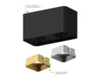 N7703 SSL серебро песок 70*70*H35mm Out10mm MR16 — изображение 6