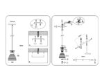 TR3401 FGD золото E27 max 60W D135*1000 — изображение 6
