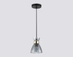 TR3406 BK/FGD/SM черный/золото/дымчатый E27 max 60W D135*1000 — изображение 3