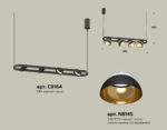 XB9164081/4 SBK/PYG/CL черный песок/золото желтое полированное/прозрачный GX53 (С9164, N8145) — изображение 2