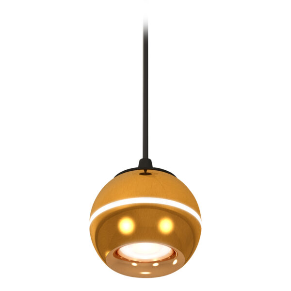 XP1105001 PYG/SBK золото желтое полированное/черный песок MR16 GU5.3 LED 3W 4200K(A2302,C1105,N7014)