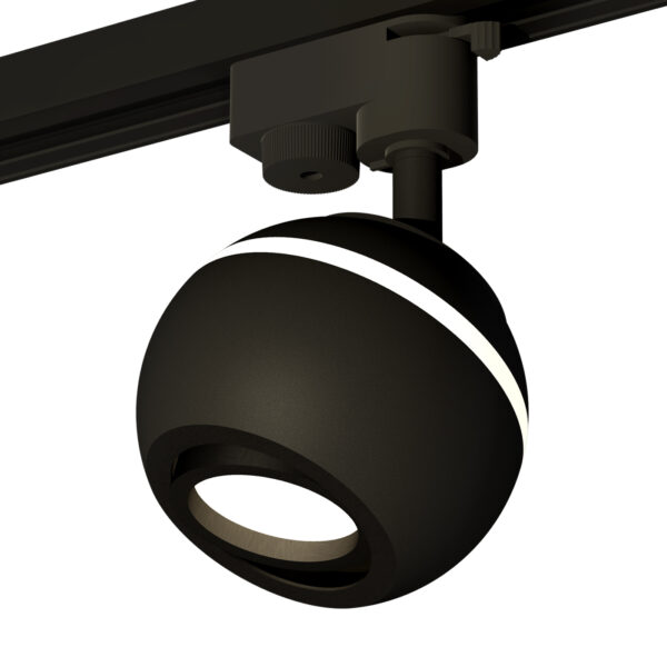 XT1102021 SBK/PBK черный песок/черный полированный MR16 GU5.3 LED 3W 4200K (A2521, C1102, N7002)