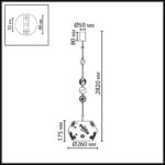 5444/1A PENDANT ODL_EX26 031 бежевый/античная бронза/металл/керамика Подвес E27 1*40W KARELIA — изображение 3