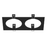 217827 Рамка INTERO 111 Double QUADRO ЧЕРНЫЙ