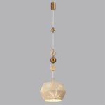 5444/1A PENDANT ODL_EX26 031 бежевый/античная бронза/металл/керамика Подвес E27 1*40W KARELIA — изображение 5