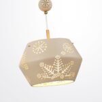 5444/1A PENDANT ODL_EX26 031 бежевый/античная бронза/металл/керамика Подвес E27 1*40W KARELIA — изображение 6