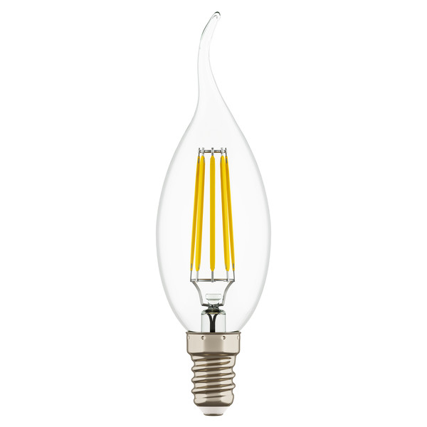 933604 Лампа энергосберегающая LED FILAMENT 220V CA35 E14 6W=65W 400-430LM 360G CL 4000K 30000H