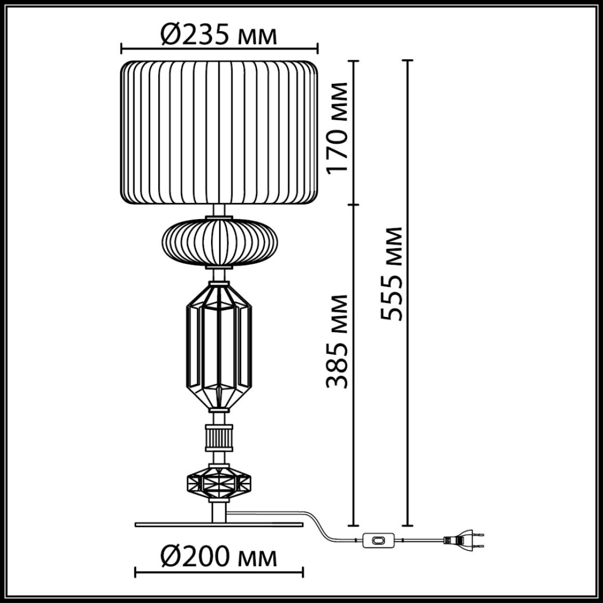 c6bdc16f28af77742ef8b9d25f2f2e83 5414/2TA MODERN ODL_EX26 023 античная бронза/терракот/синий/металл/керамика Настольная лампа E14 2*40W TERRA — изображение 1