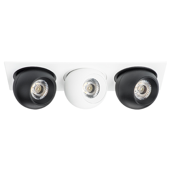 i536726272 Светильник INTERO LED 9W*3 850LM*3 24G БЕЛЫЙ/ЧЕРНЫЙ 3000K (217536+217072+217062+217072)