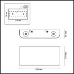 7192/4WL HIGHTECH ODL27 Настенный светильник белый/металл IP20 LED 4W 3000K 220V MAGNUM