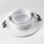 012806 Рамка (светильник) PVC д/LED-модулей 941хх и LED-ламп D50мм PIANO ROUND БЕЛЫЙ IP65 — изображение 3