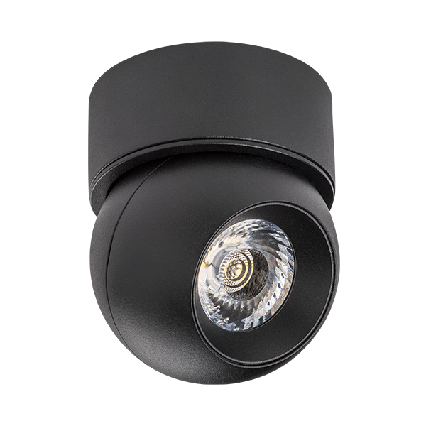 i07207 Светильник INTERO LED 9W 850LM 24G ЧЕРНЫЙ 3000K (217072+521707)