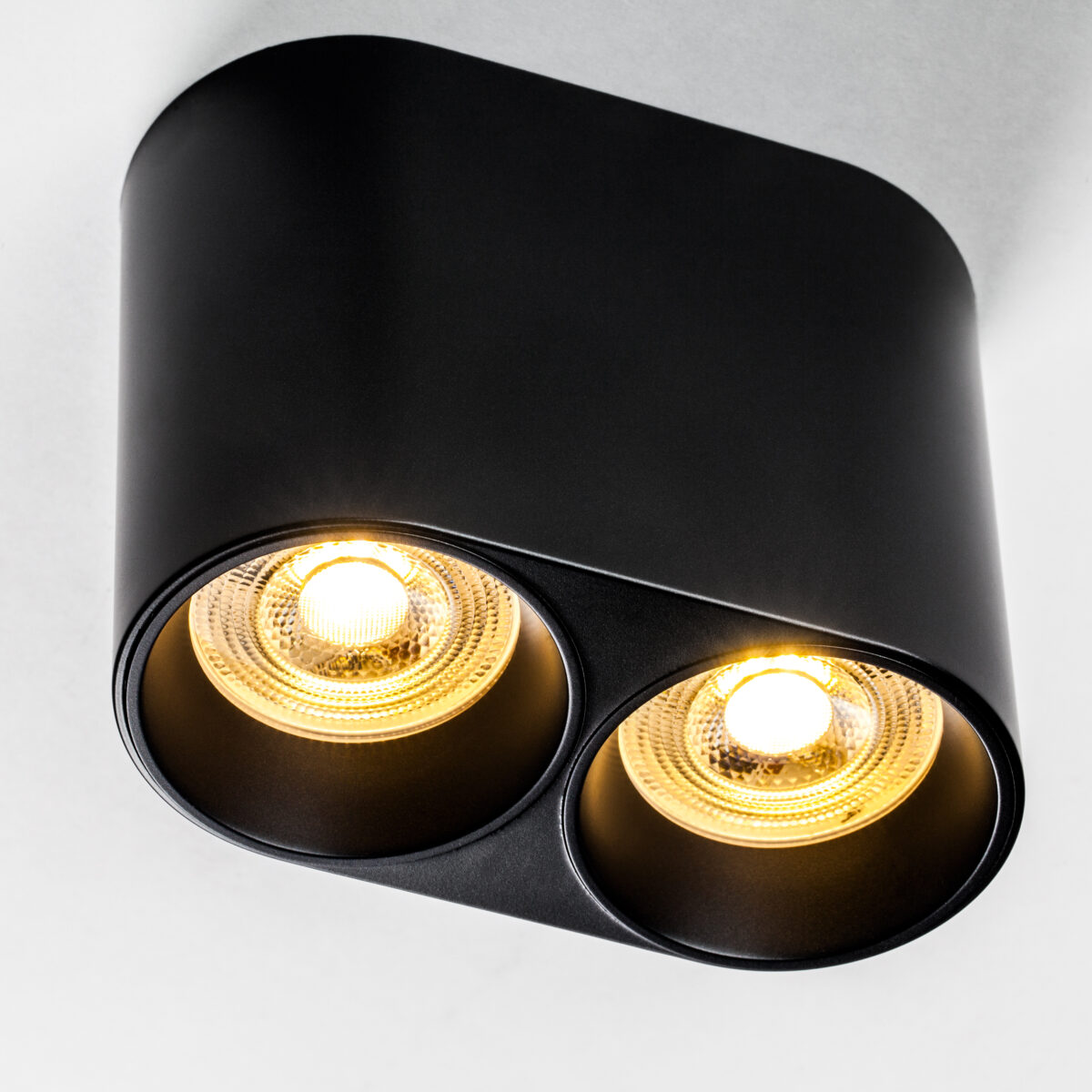 213467 Рамка (светильник) PVC д/LED-модулей 941хх и LED-ламп D50мм RULLO 2x ROUND ЧЕРНЫЙ — изображение 4