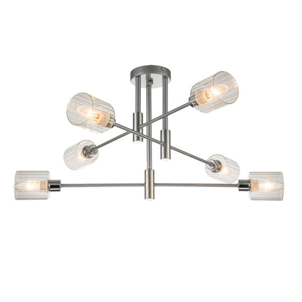 Escada 1140/6P E14*40W Silver/Chrome