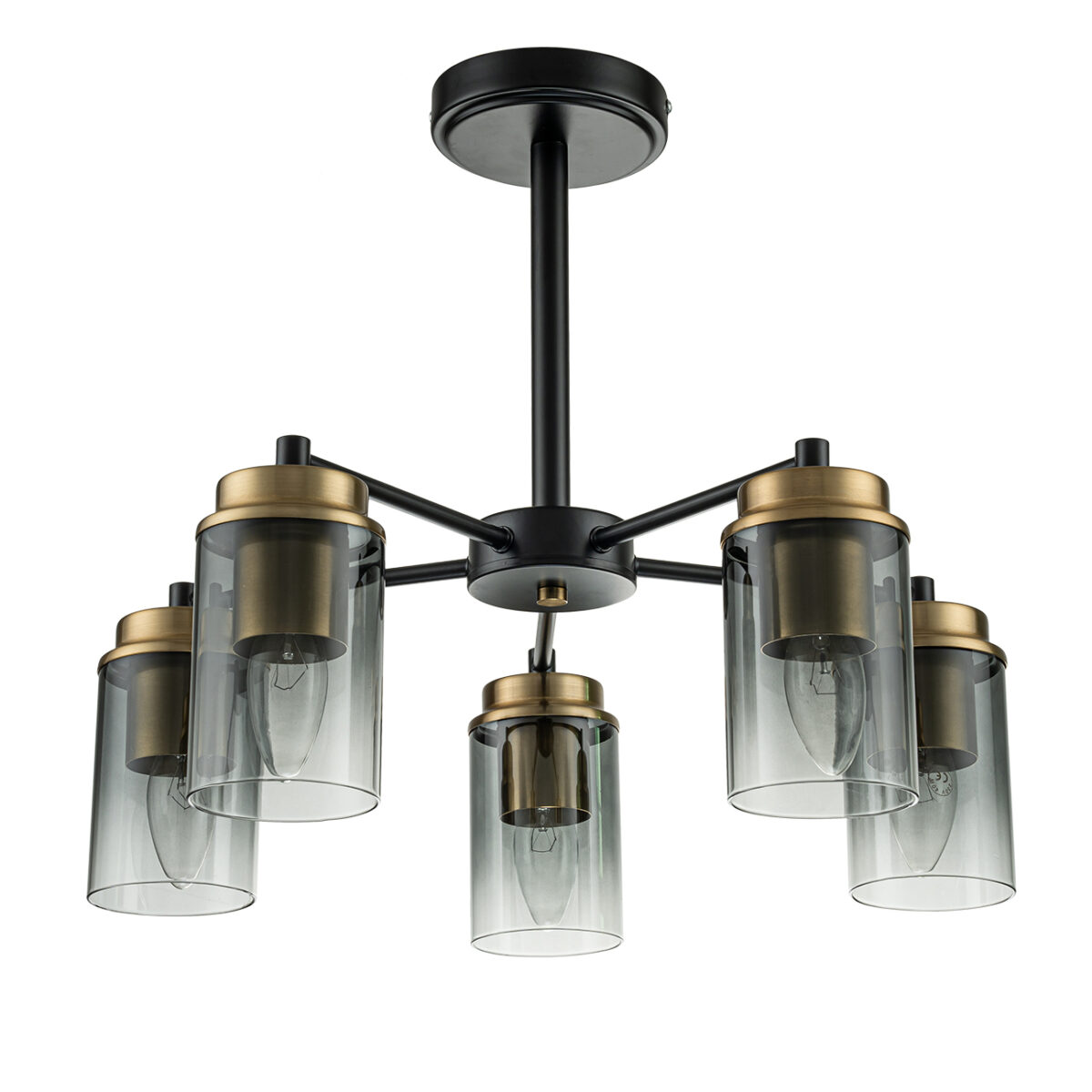l108291 Escada 2118/5P E14*40W Black/Brass — изображение 1