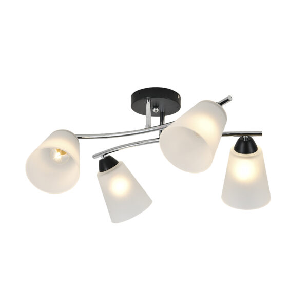 Escada 2132/4P E27*60W Black/Chrome