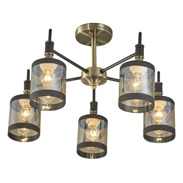 Escada 599/5P E27*60W Antique brass/Black