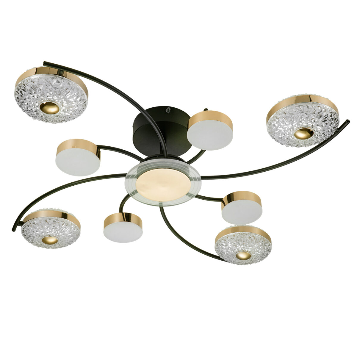 l82861 Escada 10208/8 LED*110W Black/Gold — изображение 1