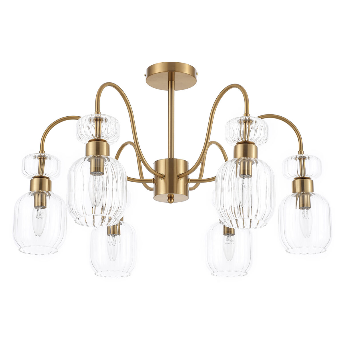 Escada 1141/6PL E14*60W Antigue copper/Clear — изображение 2
