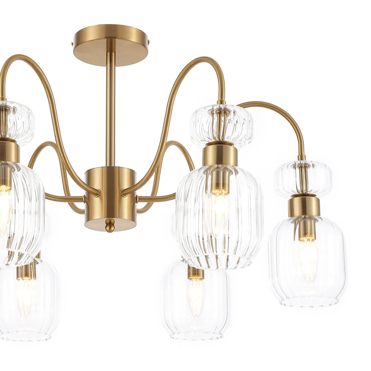 Escada 1141/6PL E14*60W Antigue copper/Clear — изображение 3