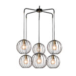Escada 10176/6 E27*60W Black/Brass