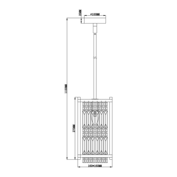 Escada 2103/1S Е27*60W Chrome