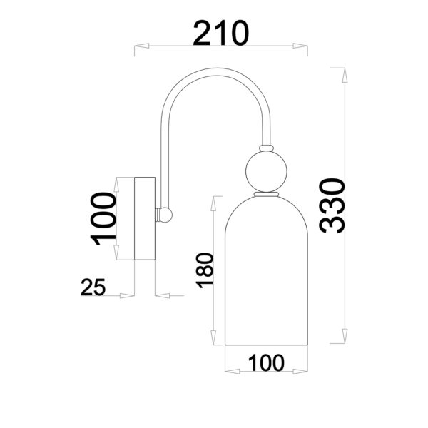 Escada 686/1A E14*60W Copper