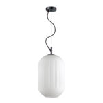 4752/1 PENDANT ODL21 411 белый/черный Подвес E27 60W ROOFI