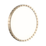 7648/DL PALE SN 142 Светильник пластик/белый/золотой LED 48Вт 4000К D385 IP43 ATABI GOLD — изображение 3