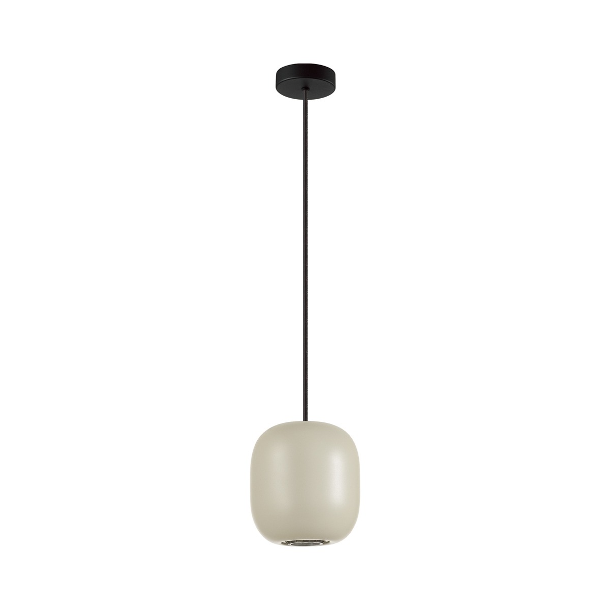 0047058 5060/1GA PENDANT ODL24 377 цвет слонов.кости/черный/металл Подвес GU10 LED 4W COCOON — изображение 1