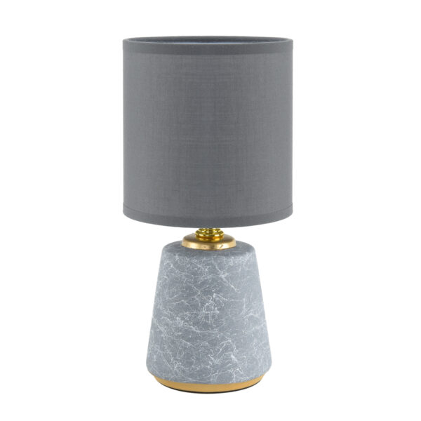 8168/1T COUNTY LN26 503 серый, керамика/текстиль Настольная лампа E14 1*40W 220V GIATA