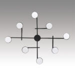 8186/8C COMFI LN26 247 черный, металл Люстра потолочная LED GX53 8*7W 220V DABRA — изображение 6