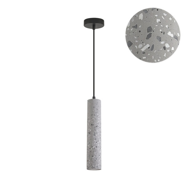 8357/1A SUSPENTIONI LN26 331 черный/серый, металл/цемент Подвес GU10 LED 5W 220V SHAMAREL