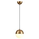 4960/1 PENDANT ODL22 393 античн.бронза/металл/белый/стекло Подвес E27 1*40W PINGA — изображение 4