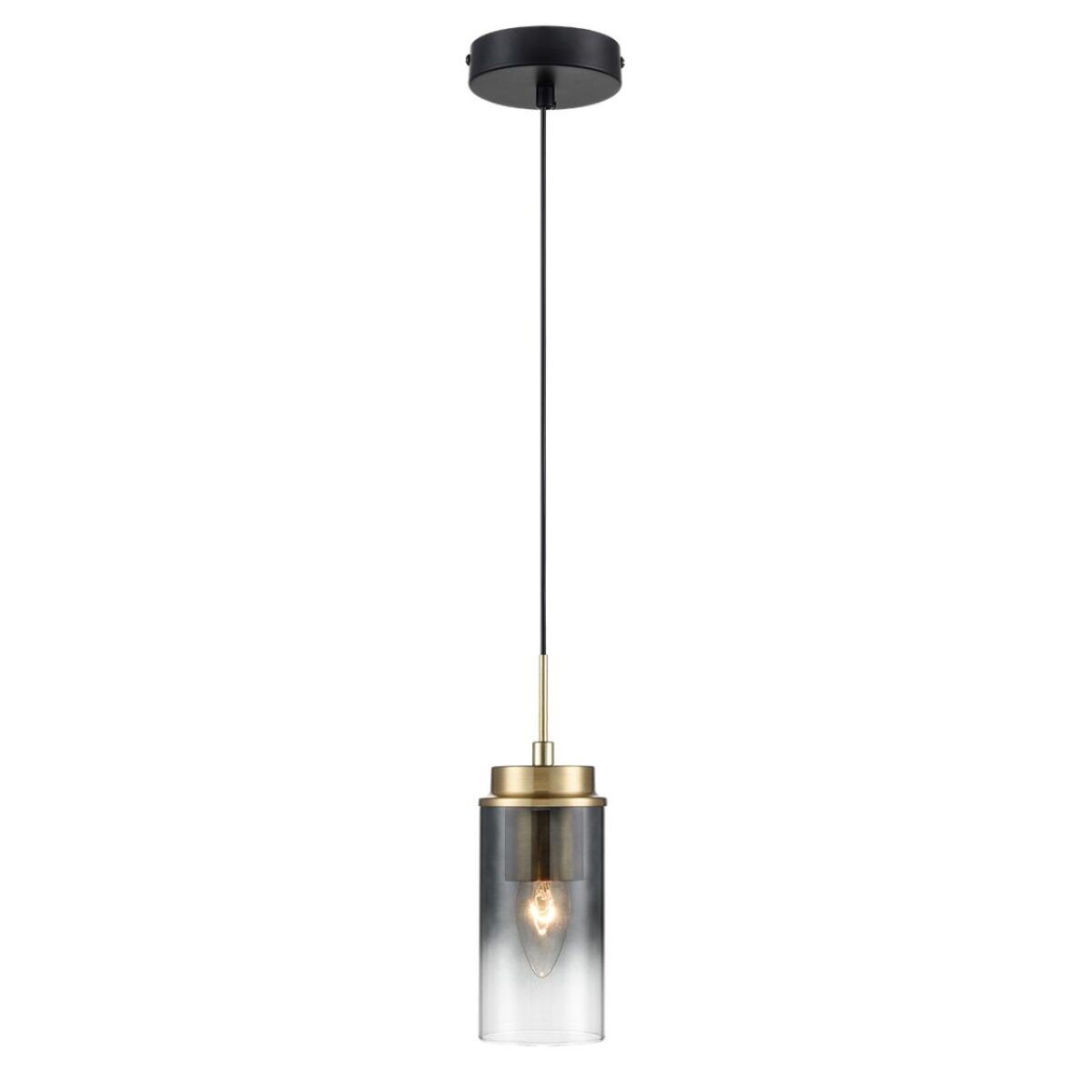 8101/1A COMFI LN26 407 черный/бронза металл/стекло Подвес Е14 1*40W 220V ISHA — изображение 5